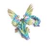 Flavery 3D Printed Dragon - 18 inch Flying Dragon with Wings, Articulated Winged Crystal Fidget Toy, Home Decor, Birthday Gift, Desk Pet - M Rainbow view 1