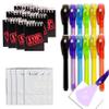 4E's Novelty 12 Invisible Ink Pen with UV Light, 12 Mini Top Secret Notebook and 12 White Goodie Bags - Fun Bulk Party Favors for Kids view 1