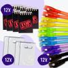 4E's Novelty 12 Invisible Ink Pen with UV Light, 12 Mini Top Secret Notebook and 12 White Goodie Bags - Fun Bulk Party Favors for Kids view 3