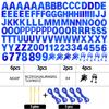 129Pcs Glitter Customizable Banner Kit DIY Custom Letter Banners DIY Happy Birthday Letters 0-9 Numbers Personalized Banner Decor Baby Shower Birthday Party Decorations Supplies(Shiny Sapphire blue) view 2