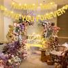 129Pcs DIY Custom Letter Banner Glitter Customizable Banner Kit 0-9 Numbers DIY Happy Birthday Letters Light Rope Personalized Banners for Wedding Birthday Party Decorations Supplies(Dazzling Glod) view 4