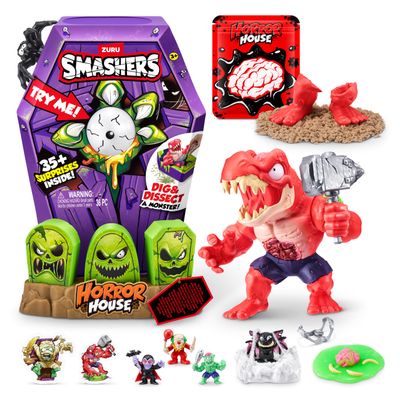 Smashers Mega Horror House (Black) by ZURU, Interactive Toy, Collectable Toy for Kids and Teens