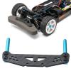 HUIOP Carbon Fiber Front and Rear Shock Tower with Body Post Mounts Replacement for TT-01 1/10 Car Upgrade Parts,Shock Tower Set Replacement for TT-01 view 2