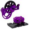 AMK 1/10 Transmission 30% OD Transfer Case Forward Motor Mount with Delrin Spur Gear for 1/10 RC Crawler Axial SCX10 II Element Enduro DIY LCG Chassis SCX10 Upgrades (Purple) view 1