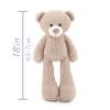 MR ViviCare 18" Pink Bear Stuffed Animals for Boys and Girls,Soft and Adorable Stuffed Bear Plush Toys for Newborn Babies,Cuddly Stuffed Bear for Kids,Great Gifts on Birthday,Christmas view 3