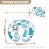 KUIFORTI Cow Print Nursing Pillow Cover Blue Nursing Covers for Breastfeeding Pillows Ultra Soft Comfortable Slipcover for Baby Boy and Girls,Music Note Print view 4