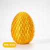 3D Printed Dragon - Full Articulated Crystal Dragon with Egg,Home Office Decor Executive Desk Toys,Adults Surprise Fidget Toys for Autism/ADHD (Silk Gold,12") view 3