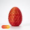 3D Printed Dragon - Full Articulated Crystal Dragon with Egg,Home Office Decor Executive Desk Toys,Adults Surprise Fidget Toys for Autism/ADHD (Laser Red,12") view 3