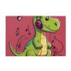 1000 Piece Jigsaw Puzzle for Adults Personalized Picture Puzzle Dinosaur Wearing Headphones Customized Wooden Puzzle for Family, Birthday, Wedding, Game Nights Gifts, 29.5"x19.7" view 1