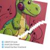 1000 Piece Jigsaw Puzzle for Adults Personalized Picture Puzzle Dinosaur Wearing Headphones Customized Wooden Puzzle for Family, Birthday, Wedding, Game Nights Gifts, 29.5"x19.7" view 3