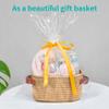 ABenkle Small Storage Basket, Mini Baskets with Handle, Cute Cotton Woven Baskets for Shelves, Boho Decorative Toy Storage Bin for Nursery, Spa, Empty Gift Basket - XS, Brown view 3