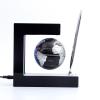 BEBEVOGUE Personalized Magnetic Levitation Floating Globe with LED Light & Pen Rotation World Globe for Office Home Desk Gadget Decor Cool Stuff Birthday Gift for Men Kids Boss Boys (Silver) view 1