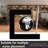 BEBEVOGUE Personalized Magnetic Levitation Floating Globe with LED Light & Pen Rotation World Globe for Office Home Desk Gadget Decor Cool Stuff Birthday Gift for Men Kids Boss Boys (Silver) view 2