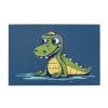 1000 Piece Jigsaw Puzzle for Adults Personalized Picture Puzzle Cartoon Crocodile Customized Wooden Puzzle for Family, Birthday, Wedding, Game Nights Gifts, 29.5"x19.7" view 1