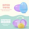 JOYIN 24 Pcs Easter Prefilled Eggs with Mochi Squishy Toys, Animal Stress Reliever Squishy Toy for Glitter Transparent Easter Eggs Filler, Kids Party Favor, Basket Stuffers, Classroom Prize Supplies view 4
