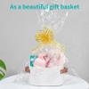 ABenkle Small Storage Basket, Mini Baskets with Handle, Cute Cotton Woven Baskets for Shelves, Boho Decorative Toy Storage Bin for Nursery, Spa, Empty Gift Basket - XS, White view 3