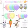 Yumiche Easter Balloon Arch Spring Balloon Garland Arch Ki With Pastel Balloons,Bunny And Carrot Foil Balloons for Easter Decorations view 3