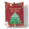 ANSXINDA Personalized Baby Blanket for Girls with Name,Custom Christmas Blanket, Birthday Gift for Infant Newborn Toddler, Customized Kid Name Blanket Soft Fleece Blanket, 50"x60" view 1