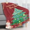 ANSXINDA Personalized Baby Blanket for Girls with Name,Custom Christmas Blanket, Birthday Gift for Infant Newborn Toddler, Customized Kid Name Blanket Soft Fleece Blanket, 50"x60" view 2
