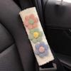 Car Seat Belt Cover Stocking Stuffers Cute Creative Toy Flower Cloud Duck Safety Seatbelt Shoulder Pad Auto Accessory Neck Cushion Protector Seatbelt Shoulder Protector Nice Gift (Pink Green Blue) view 1