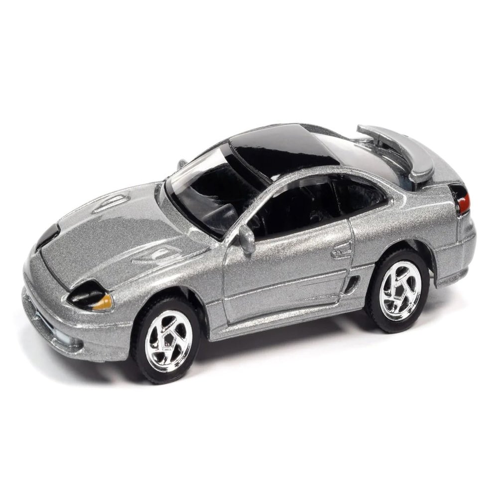 1993 Stealth R/T Silver Metallic with Black Top Modern Muscle Limited Edition to 14478 Pieces Worldwide 1/64 Diecast Model Car by Auto World 64332-AWSP082A