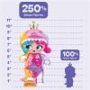 Deluxe Kween of Rawr 11" Mega Size Figure with Deluxe Finishes and Cool Dinosaur Shaker Fillings, 250% Larger Than Regular Sized Kweenie Figs, Includes Display Case & Collector Card view 3