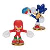 AKEDO Sonic The Hedgehog Versus Pack with Sonic and Knuckles, Mini Collectable Battling Action Warriors, 2.25 Inches Tall, Contains 2 Battle Controllers view 1