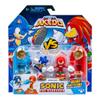 AKEDO Sonic The Hedgehog Versus Pack with Sonic and Knuckles, Mini Collectable Battling Action Warriors, 2.25 Inches Tall, Contains 2 Battle Controllers view 2