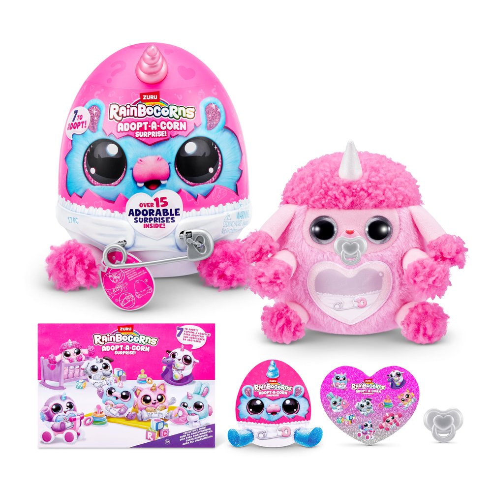 Adopt-A-Corn Surprise (Poodle) by ZURU Plush Toy, Collectible Plush, Baby, Surprise Eggs for Girls & Children