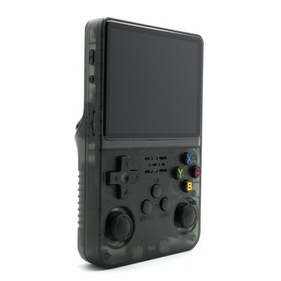 Retrotech R36S Handheld Video Game Console with Build-in 15000 Games (Black Transparent)
