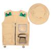 BRIGHTFUFU 1Set Kid Exploration Kit with Vest Hat Kid Camping Bug Catcher Fishing Set Outdoor Adventure Guide Scavenger Hunt Cute Outfit Zookeeper Costume for 3-12 years Children view 1