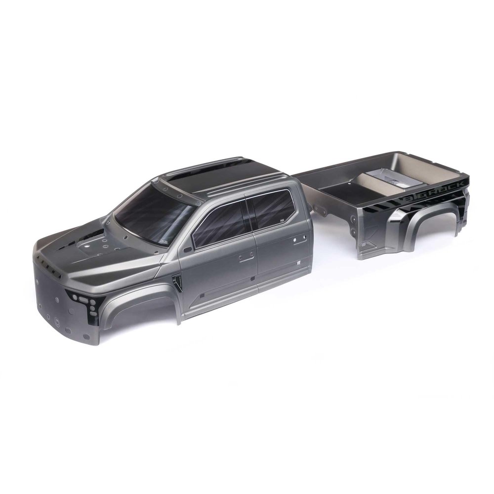 ARRMA Big Rock 6S BLX Painted Decaled Trimmed Body - Gunmetal, ARA411026
