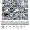 150 pcs, Dollhouse Flooring, 1:12 Scale Doll House Tiles, Miniature Checkerboard Floor, REDUCIO! (Midnight Mosaic) view 3