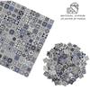 150 pcs, Dollhouse Flooring, 1:12 Scale Doll House Tiles, Miniature Checkerboard Floor, REDUCIO! (Midnight Mosaic) view 4