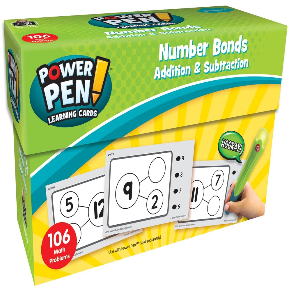 Teacher Created Resources Power Pen Learning Cards: Number Bonds - Addition & Subtraction Grades 1+ (TCR6720)
