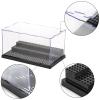 ZEAYEA 2 Pack Display Case for Minifigure Action Figures Blocks, Acrylic Display Box Storage with 3 Movable Steps, Dustproof Showcase for Collection Bricks Blocks Models Minifigures Building, Black view 4
