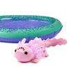 Fingerlings Interactive Baby Axolotl with Inflatable Pool, Alix, Swims and Lights Up in Water, Rainbow Lights Tell Your Mood (Ages 5+) view 1