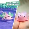 Fingerlings Interactive Baby Axolotl with Inflatable Pool, Alix, Swims and Lights Up in Water, Rainbow Lights Tell Your Mood (Ages 5+) view 3
