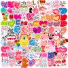 100PCS Heart Stickers, Valentine's Day Stickers Non Repeating Valentine Stickers, Valentine's Day Party Sticker Decorations... Valentine's Day Gifts view 2