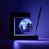 BEBEVOGUE Personalized Magnetic Levitation Floating Globe with LED Light & Pen Wireless Lighting World Globe for Office Home Desk Gadget Decor Cool Stuff Birthday Gift for Men Kids Boss Boys (Silver) view 2