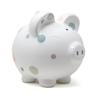 Child to Cherish Ceramic Piggy Bank for Girls, Pastel Multi Dot view 1