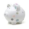 Child to Cherish Ceramic Piggy Bank for Girls, Pastel Multi Dot view 3
