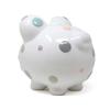 Child to Cherish Ceramic Piggy Bank for Girls, Pastel Multi Dot view 4