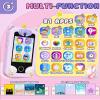 UCIDCI Kids Smart Phone for Girls Ages 3-7 with Dual Camera - Learning Games, Travel Toy with MP3 Music Player for Christmas, Birthday Gifts for 3-7 Year Old Boys view 2