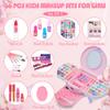 Kids Makeup Sets for Girls - Washable and Safe Makeup for Kids with Dresser Vanity Case, Girls Makeup Sets Ages 3-12, Christmas Birthday Gifts Toys for 4 5 6 7 8 9 Year Old Girl(Pink Purple) view 2