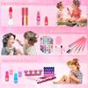 Kids Makeup Sets for Girls - Washable and Safe Makeup for Kids with Dresser Vanity Case, Girls Makeup Sets Ages 3-12, Christmas Birthday Gifts Toys for 4 5 6 7 8 9 Year Old Girl(Pink Purple) view 4