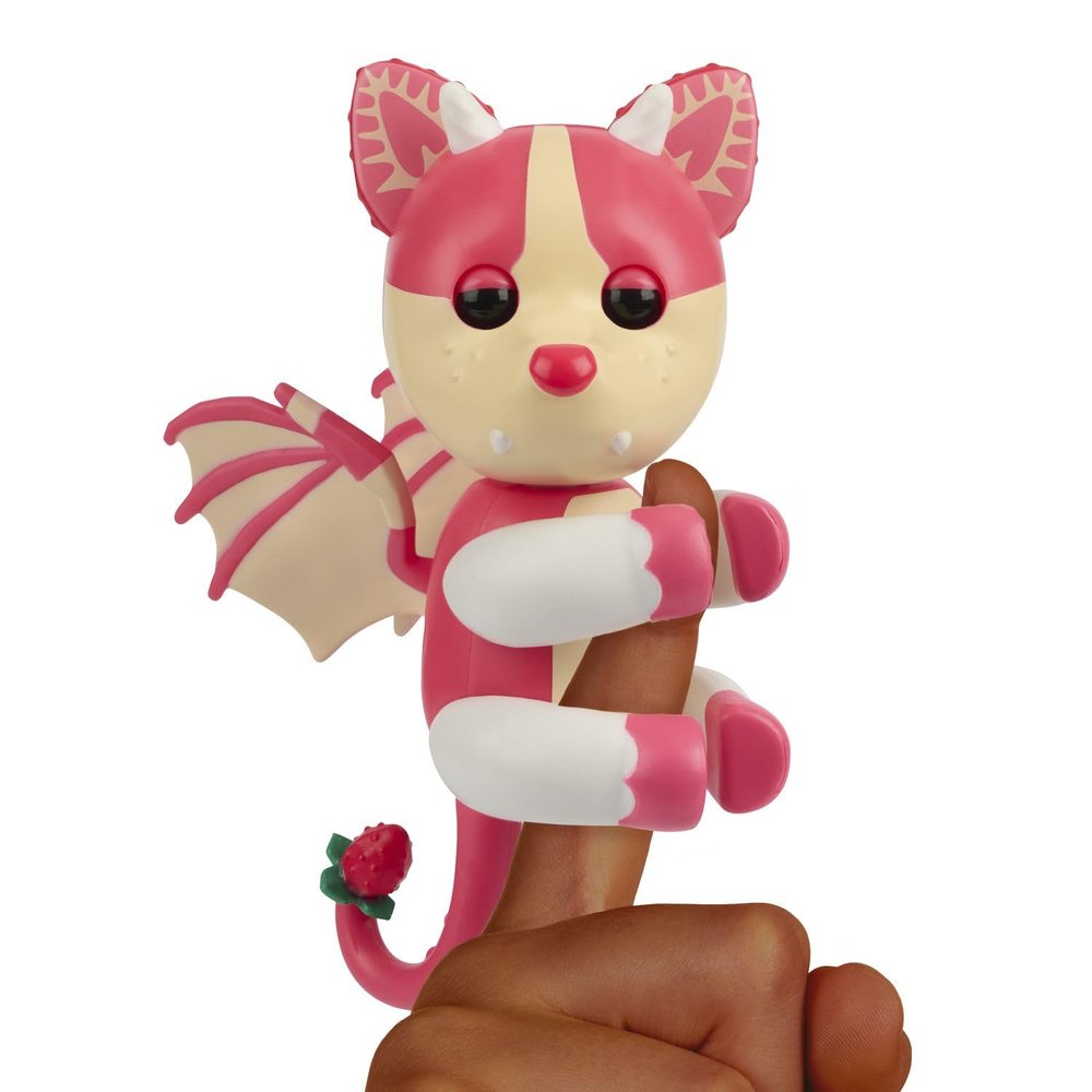 Adopt Me! x Fingerlings, Adopt Me! Strawberry Shortcake Bat Dragon, Legendary Interactive Pet with 40+ Sounds & Reactions (Ages 5+)