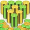 Olutacot 520 Pieces St. Patrick's Day Coins Plastic Clover Good Luck Coins Green and Gold Shamrock Coins for St. Patrick's Day Table Decorations Party Supplies view 1