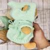 Handmade Teddy Bear Crochet Plushie Doll Amigurumi Bear doll toddler gifts baby shower gifts Baby nursery decor Photo props view 3