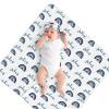 IWEORTHY Personalized Baby Boy Swaddle Blanket, Personalized Baby Girl Blanket, Custom Baby Gifts, Newborn Swaddle Wrap (Rainbow) view 4